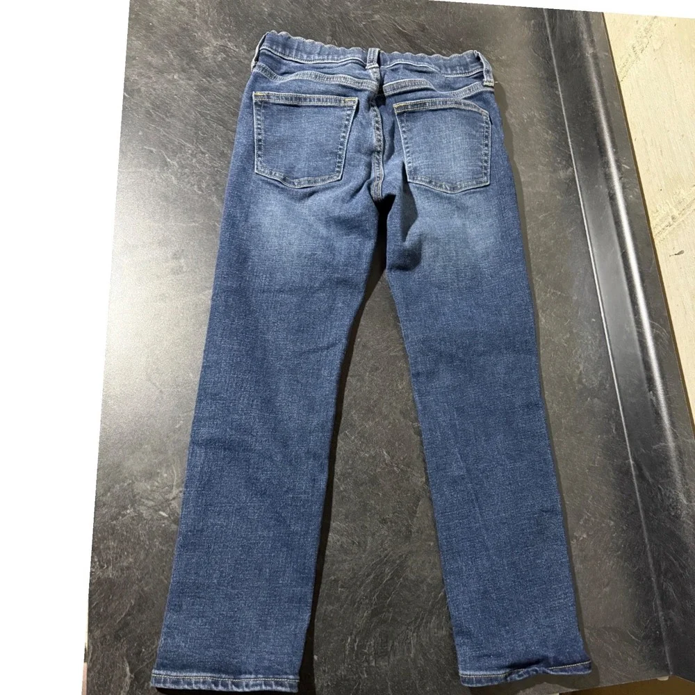 Old Navy Boys Slim 360 Stretch Jeans Blue Built-In Tough Size 8 Adjustable Waist